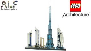 LEGO Architecture 21052 Dubai Skyline  Lego Speed Build Review [upl. by Aihcela]