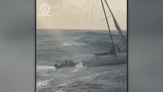 Footage released of daring NSW yacht rescue [upl. by Erdeid]