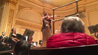 Hilary Hahn plays Bach Partita No 3 Gigue at Carnegie Hall [upl. by Ernestine]