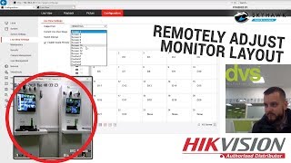 REMOTELY ADJUST MONITOR LAYOUT THROUGH HIKVISION NVR [upl. by Siuol]