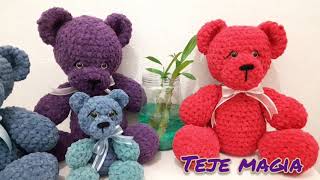 OSOS AMIGURUMIS CON PATRON  OSO EN FRASCO  TEJIDOS EN CROCHET [upl. by Prent]