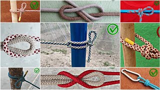 11 secret knots of famous climbers Popular knots usefulknot rope knot [upl. by Raddy983]