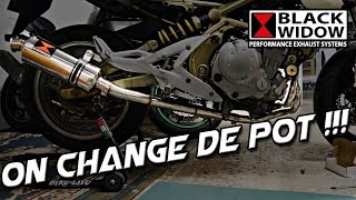 MotoVlog 86  On change le pot de lER6n  Violence [upl. by Ehcadroj]