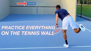 The Ultimate Tennis Wall Practice Session [upl. by Arracot]