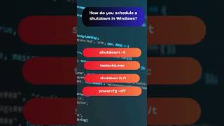 Schedule a Shutdown in Windows  Quick Steps sysadmin shorts [upl. by Eisseb]
