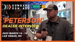 CONEXPO 2023 HYUNDAI EVERDIGM Dealer Peterson Interview [upl. by Anuait]