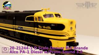 MTH O Scale Premier Alco PA Diesel Train Spotlight [upl. by Josefina]