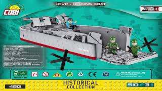 Cobi Instructions  Small Army  WW2  4813  LCVP  Higgins Boat  Landing Craft [upl. by Eliezer]