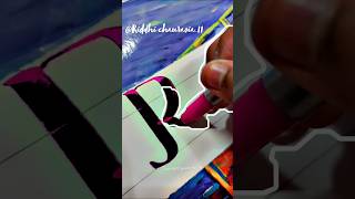 quotRekhaquot name brush pen lettering song shorts ranjhasongstatus [upl. by Yemac]