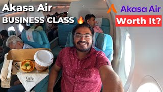 My FIRST BUSINESS Class Flight 🔥  Akasa Air AA Seats Review  Mumbai to Chennai in Boeing 737 Max [upl. by Nodnnarb116]