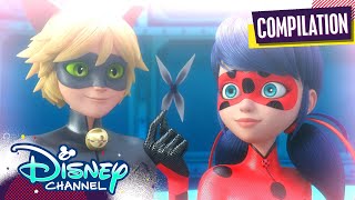 Best of Ladybug 🐞 amp Cat Noir 🐈‍⬛  Compilation  Miraculous Ladybug  disneychannel x Miraculous [upl. by Ilat]