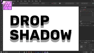 How to add drop shadow to text Affinity photo 2 [upl. by Evangeline]