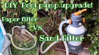 Bestway Flowclear Sand Filter System Unboxing assembly installation and first impressions 58515 [upl. by Boff]