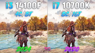 Core i3 14100F vs Core i7 10700K  4 Years Difference [upl. by Pas]