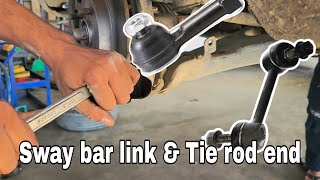 Sway bar link and Tie rod end replace [upl. by Sandro495]