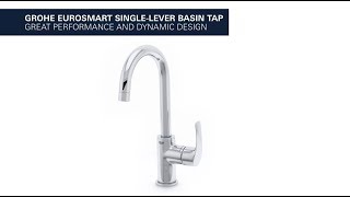 GROHE Eurosmart – comfortable high basin tap [upl. by Enoid]