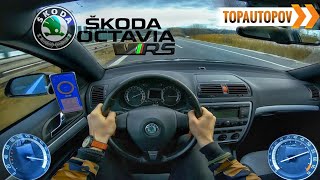 Skoda Octavia mk2 RS 20TFSI 147kW 67 4K TEST DRIVE – EXHAUST ACCELERATION amp ENGINE🔸TopAutoPOV [upl. by Pius]