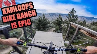 RIDING MTB IN CANADA  KAMLOOPS BIKE RANCH IS EPIC [upl. by Aicemed]