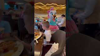 Topolino’s Terrace character dining disney travel shorts disneyworld vacation food travel [upl. by Lyrrehs435]