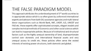 THE FALSE PARADIGM MODEL [upl. by Buzzell330]