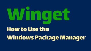 Winget Command How to Use the Windows Package Manager [upl. by Issirk33]