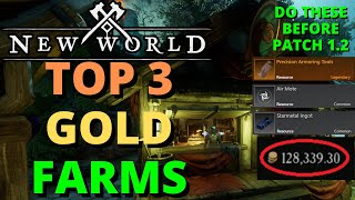 New World Top 3 Farms To Do Before Patch 12 Meet Demand Make Gold [upl. by Siradal145]