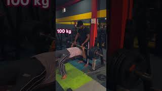 100 kg Bench Press 🔥🏋️‍♀️☠️ytshorts trending motivation benchpress shorts [upl. by Adnaugal910]