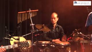 Nicolas leroy  percussion setup with Oxus Conga Tabla Darbuka Daf Tama [upl. by Ginelle]