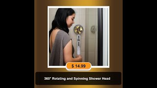 360° Rotating and Spinning Shower Head [upl. by Junji789]