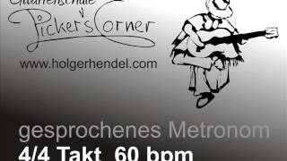 gesprochenes Metronom 44Takt  60 bpm  ca 10 Min [upl. by Parsifal]