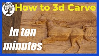 Easy 3d carving with VCarve Pro  can it really be that simple [upl. by Anela]