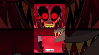 Lets begin hazbinhotelalastor real voice VS Radio Voice shorts [upl. by Andras]