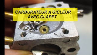 panne gicleur carburateur ZAMA STIHL C1Qfabrication clapet gicleur [upl. by Etirugram]