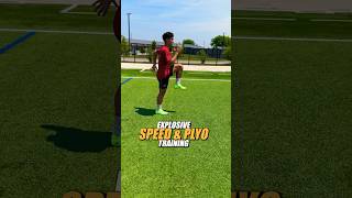 How I Train Athletes using Speed and Plyomtric Drills speedtraining [upl. by Thamora]