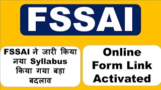 FSSAI ONLINE FORM 2021 Apply Online \\ FSSAI Application Form 2021 \\ FSSAI SYLLABUS 2021 \\ [upl. by Ansell535]