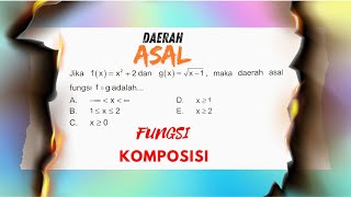 Latihan 27  Daerah Asal Fungsi Komposisi [upl. by Airuam376]