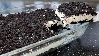 Oreo Dessert in 5 Minutes Only 3 Ingredients No Baking and No Gelatin [upl. by Reede860]