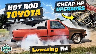 1992 Toyota Pick Up Engine Upgrades Lowering BURNOUTS more [upl. by Geminius]