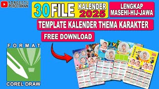 TEMPLATE KALENDER 2025  DOWNLOAD TEMPLATE KALENDER TERBARU [upl. by Shayne]