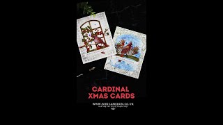 Easy Handmade Cardinal Xmas Cards [upl. by Zsazsa]