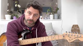 How to play Chasing Rainbows by Shed Seven guitar tutorial [upl. by Tonnie]