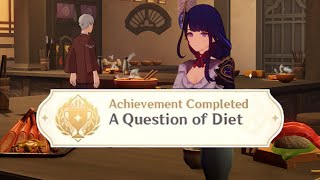 Foody Quiz A Question of Diet Achievement Genshin Impact [upl. by Patience]