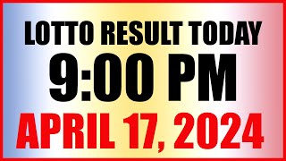 Lotto Result Today 9pm Draw April 17 2024 Swertres Ez2 Pcso [upl. by Ahsytal]