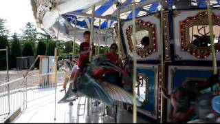 buttonwood park carousel ride new bedford mass [upl. by Haididej]