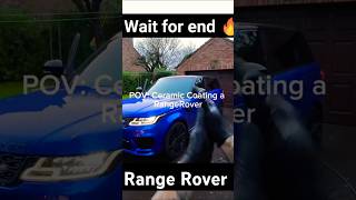 POV Ceramic coating a Range Rover🔥ahorts rangerover carwash detailingcleaning trendingshorts [upl. by Neeleuqcaj]