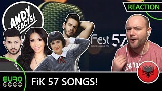 FESTIVALI I KËNGËS 57  ALL SONGS REACTION  ANDY REACTS Albania Eurovision 2019 [upl. by Ecaroh]