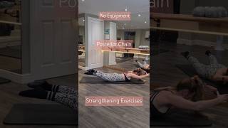 No equipment posterior chain strengthening exercises 👈 Pilates PosteriorChain MatPilates Posture [upl. by Thora498]