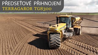 Předseťové přihnojení Challenger TerraGator 8300CVT  Droneshots [upl. by Frendel]