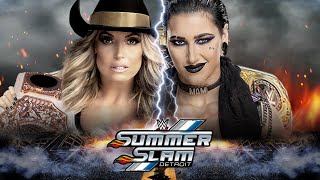 WWE 2K24 Trish Stratus Vs Rhea Ripley  Summerslam  Universe Mode [upl. by Acireh]