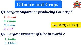 Crops of India  Climate and Crops for JKP Constable and all Competitive Exams  TheAspirants01 [upl. by Sabella838]